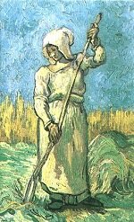 Ван Гог Крестьянка с граблями (по Милле)